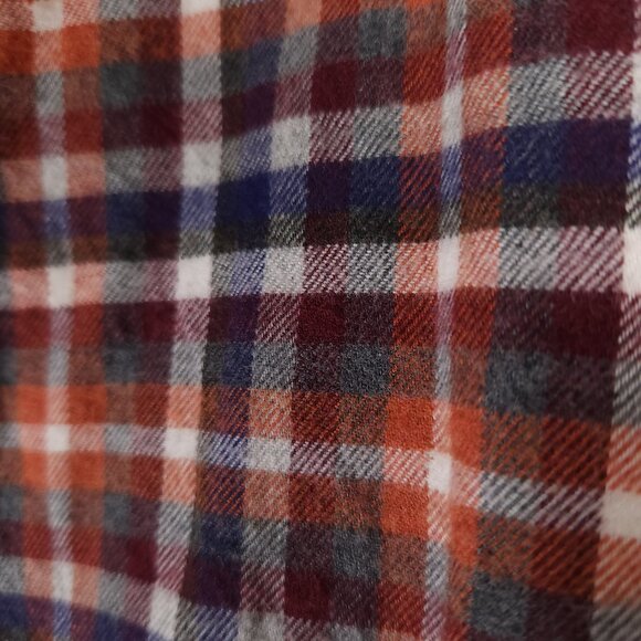 Stenstroms Flannel Button Shirt Mens XL Long Sleeve Plaid Fitted Body Soft - Picture 9 of 12